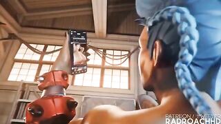 Junker Queen anal ravages Mei’s asshole in intense 3D action