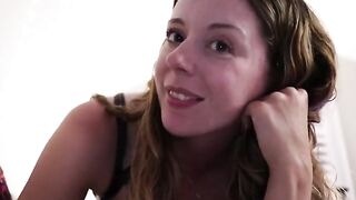 Nadia Fox gets fucked while reading, her slim frame trembling