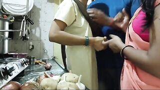 Two guys fucked their stepmom in a hardcore threesome