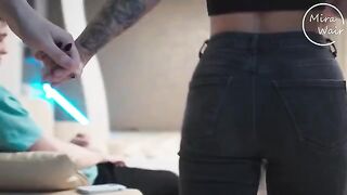A hot wife surprised her husband with a passionate threesome encounter
