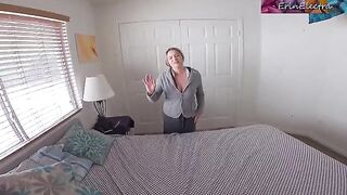 Stepmom caught me stealing her panties, now she’s using me to get off