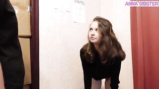 A pretty thief gets caught for taking chips and is subjected to a body search