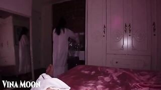 A hot change of clothes was watched by the husband of a sister, who got horny