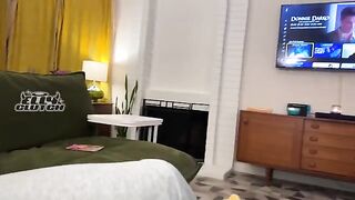 Tinder date surprises with a steamy encounter with her roommate