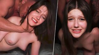 He fucked her breath away - a very hot teen girl