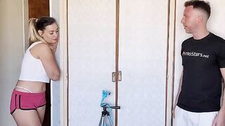 The curious neighbor enjoys the hot Argentinean woman