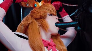 Bowser fucked Princess Peach hard with his massive BBC in a rough session