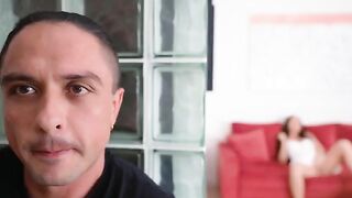 My stepmom was masturbating when I came home, so I had to fuck her