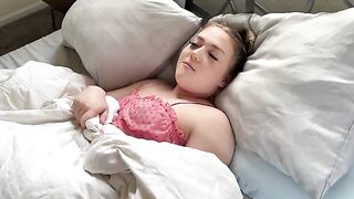 The cute girl played hooky and had sex with her stepdad
