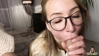 The boss fucked his secretary in black pantyhose after work