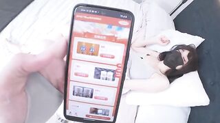 A Chinese girl was masturbating and I fucked her to make her squirt