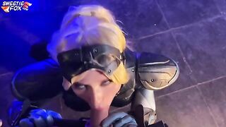 Hot Nova from Starcraft gets her big ass sucked and cum swallowed
