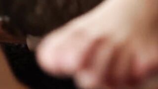 Young hippie gives a blowjob and fucks with a big white cock