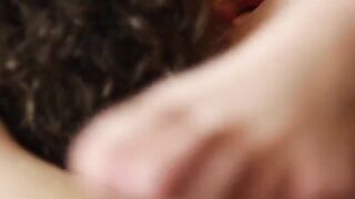 Young hippie gives a blowjob and fucks with a big white cock
