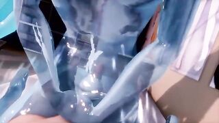 A Squishy Slime Miku Service - animated hentai with Hatsune Miku mod