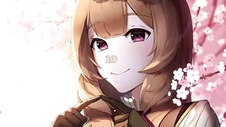 Raphtalia gets her pussy filled with cum in this hot hentai joI scene