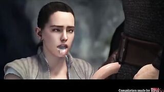 Star Wars Compilation 2021 with Rey and hot scenes in SFM