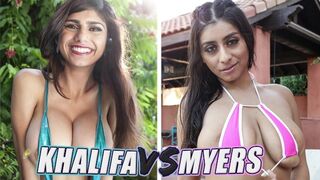 The best of the best: Mia Khalifa vs Violet Myers in an unforgettable showdown