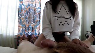 The best morning wake up with reverse cowgirl sex