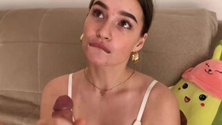 A guy with a huge dick gently fucked his pretty young girlfriend
