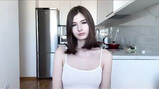 The neighbor wanted sex and the condom slipped off in her pussy