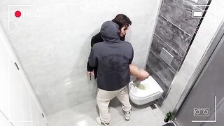 My wife got fucked in the club toilet by her friend, a real cheat