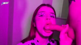 Sexual cow girl wants to drink your milk, not blood