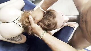 First date sex with a huge black cock for the tight pussy