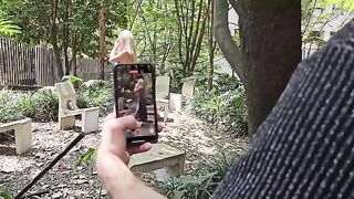 American guy recognized famous Colombian actress and fucked her outdoors