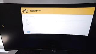 A tourist hired a guide for a cyclin' tour of the forest area