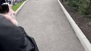 Met a cute girl student in the supermarket and fucked her hard