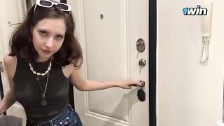 Met cute Ukrainian schoolgirl on the street and fucked