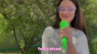 A forest fuck with a hot Russian girl, 18+