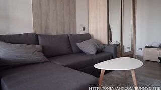 A guy fucked his hot stepmom while his wife watched through the window