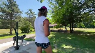 Hot girl is fucking with boyfriend at the lake