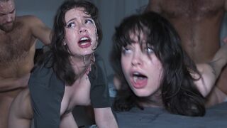 A cute girl learns to enjoy intense sex and squirts a lot