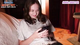 A girl forgot that her roommate can see and hear everything