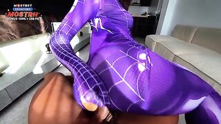 Mary J takes advantage of Miles Morales' Spiderman powers in POV style