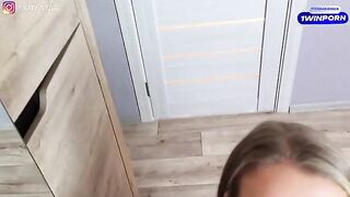 The cutie in sexy underwear waits for a huge cock to get wet