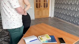 Hot MILF teacher seduced her student with ease