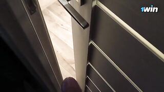 I was spying for my stepsister, she saw me and sucked my dick