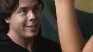 The girl stripped and shook her ass at the camera