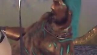 A brunette girl is having a lot of pleasure with a guy’s cock