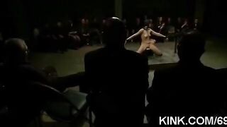 The leader mocked girls using bondage and 10 vibrators in an extreme way