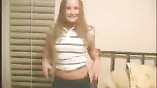 A young girl has sex with her boyfriend at home in this steamy homemade scene