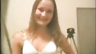 A young girl has sex with her boyfriend at home in this steamy homemade scene