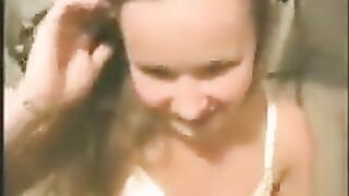 A young girl has sex with her boyfriend at home in this steamy homemade scene