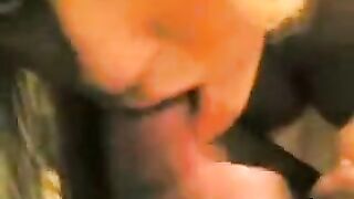 Blonde amateur makes a blowjob for her boyfriend