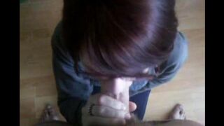 She sank to the ground and began to work her mouth