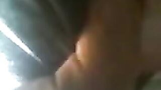The guy tightly pressed to the ass of the chick on the bus